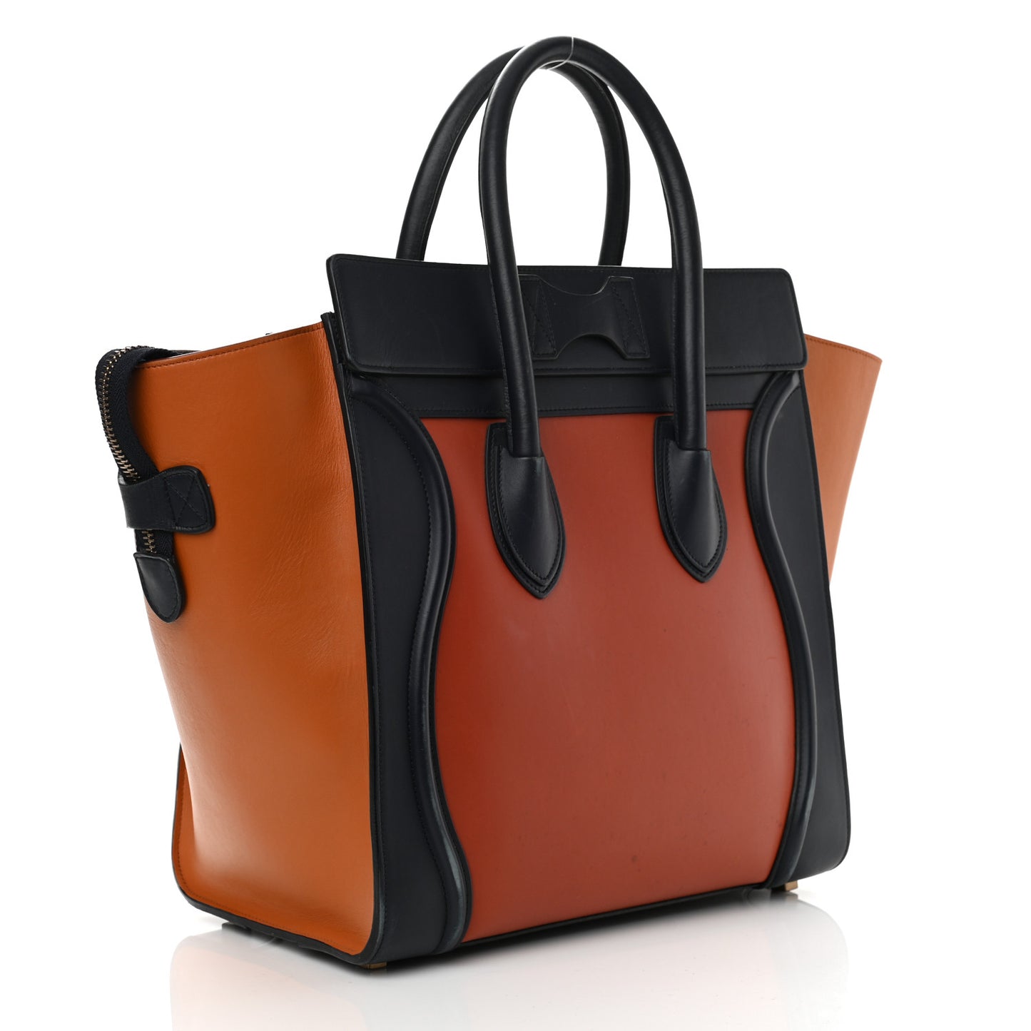 Smooth Calfskin Micro Tri-Color Luggage Brick