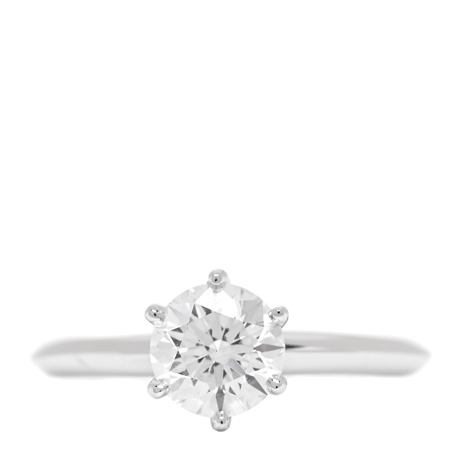 Tiffany Platinum Diamond 1.01ct Solitaire Engagement Ring 51 5.75 1 of 6