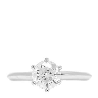 Tiffany Platinum Diamond 1.01ct Solitaire Engagement Ring 51 5.75 1 of 6