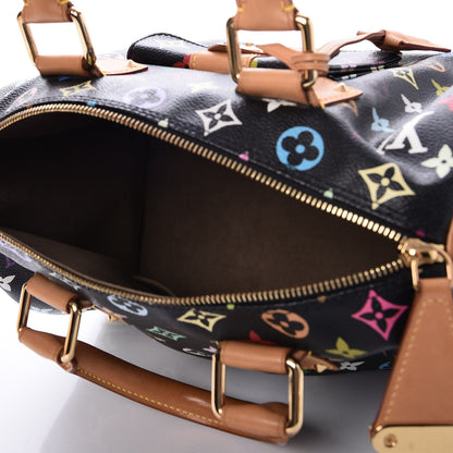 Louis Vuitton Monogram Multicolor Speedy 30 Black 5 of 7