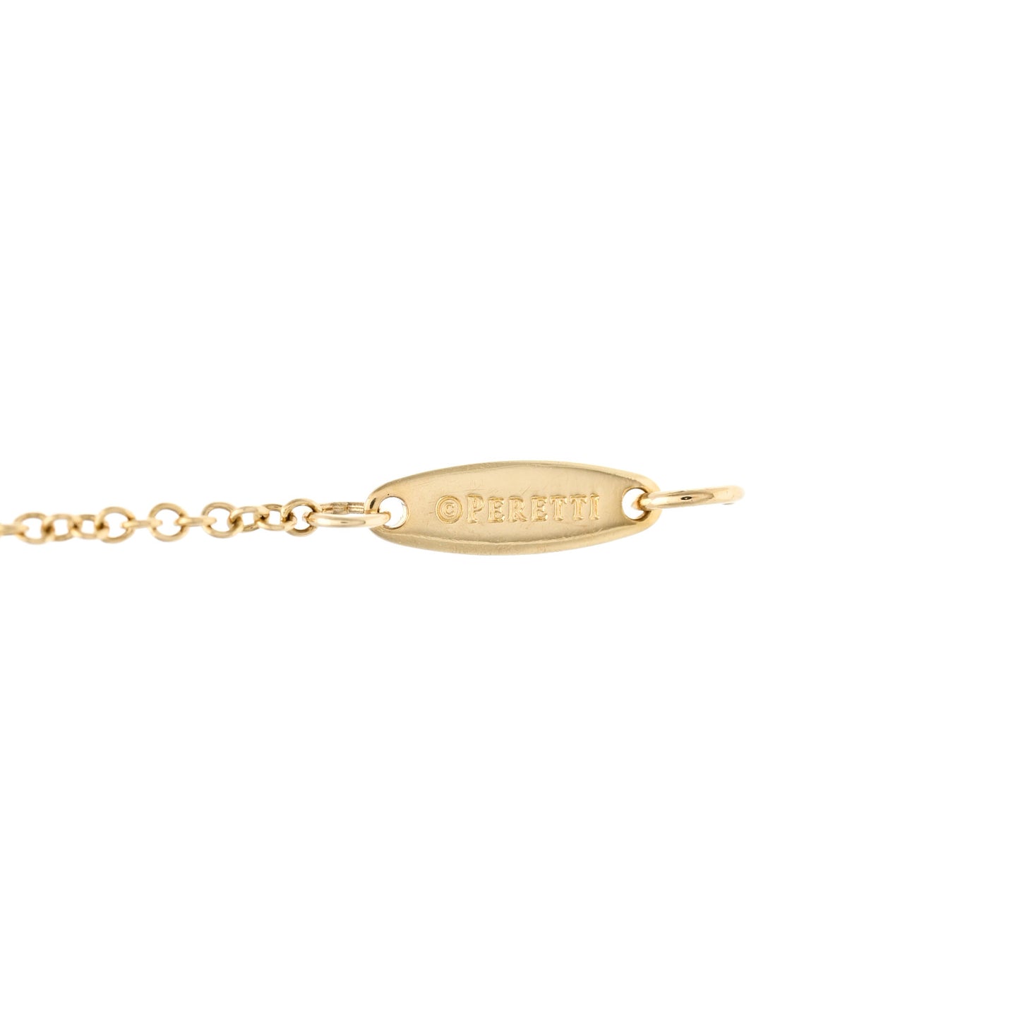 18K Yellow Gold Diamond .08ct Elsa Peretti Diamonds By The Yard Bracelet