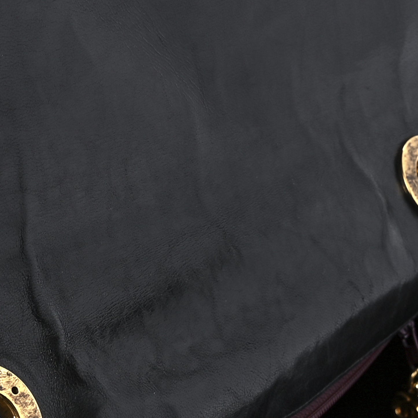 Lambskin Quilted Jumbo Single Flap Black