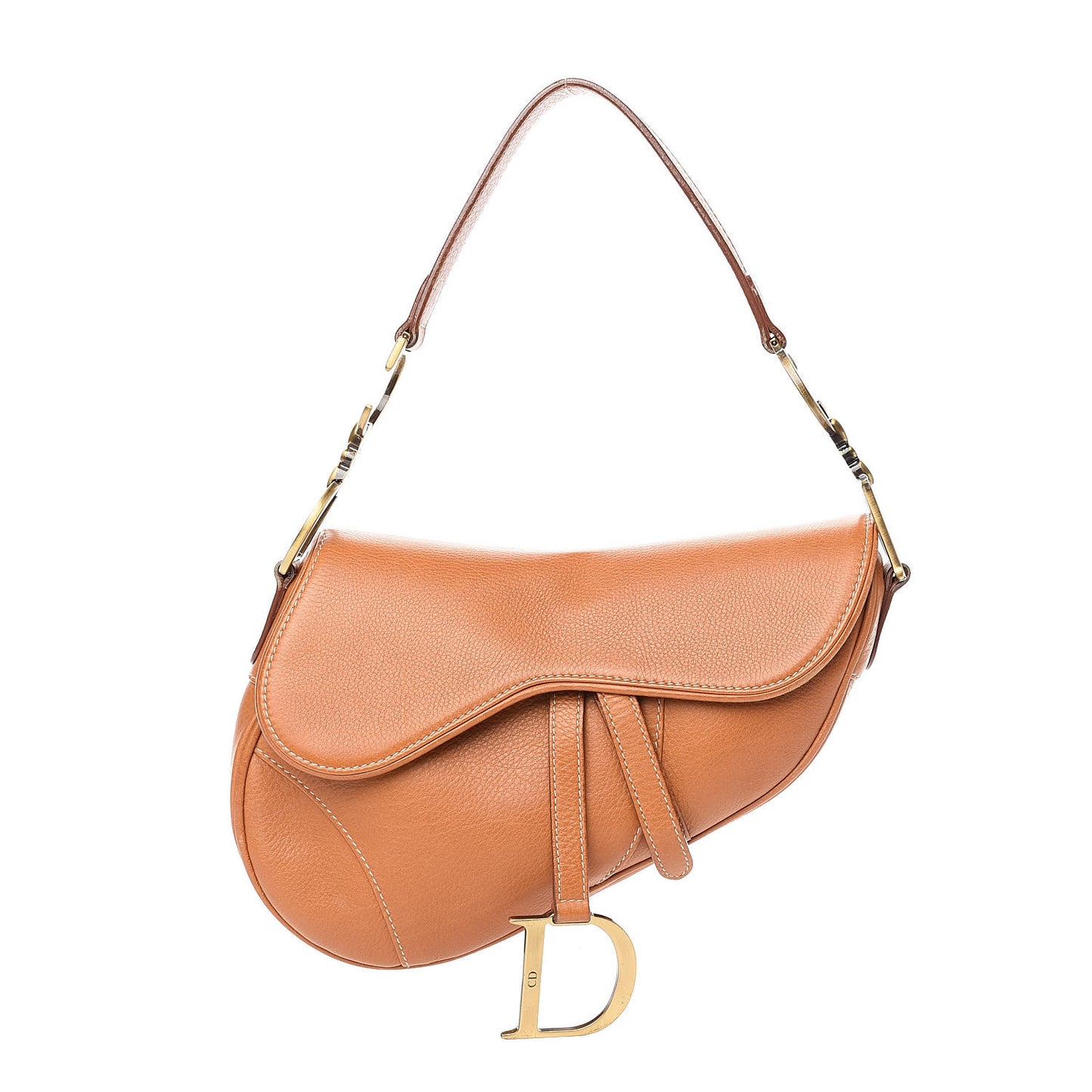 Calfskin Saddle Bag Tan