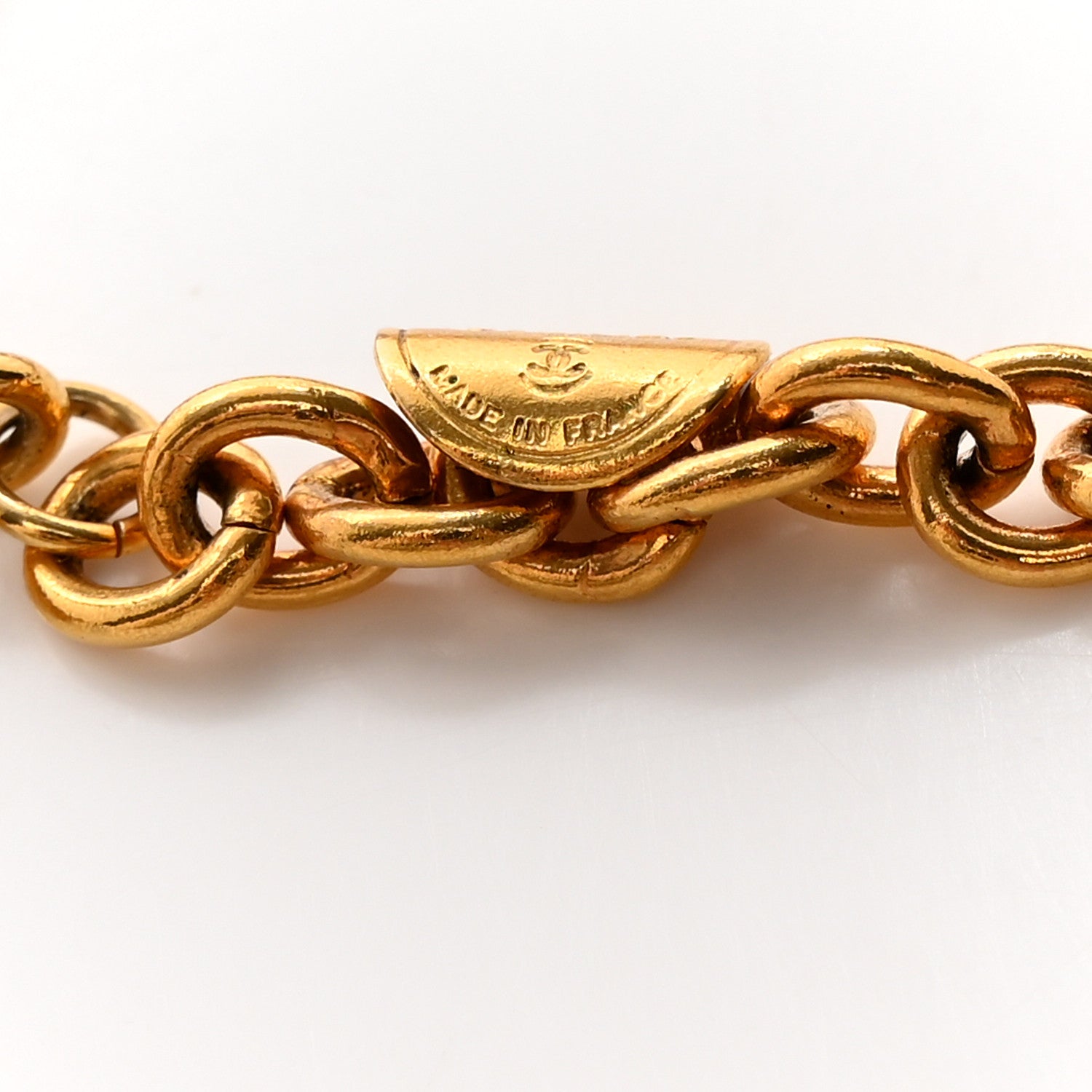 Chanel Metal Chain CC Medallion Belt Gold 4 of 6