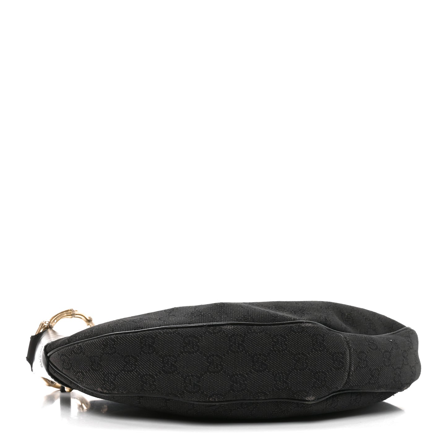 Monogram Half Moon Bamboo Ring Hobo Black