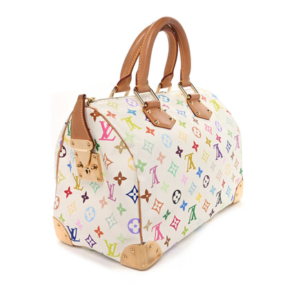 Louis Vuitton Monogram Multicolor Speedy 30 White 2 of 9