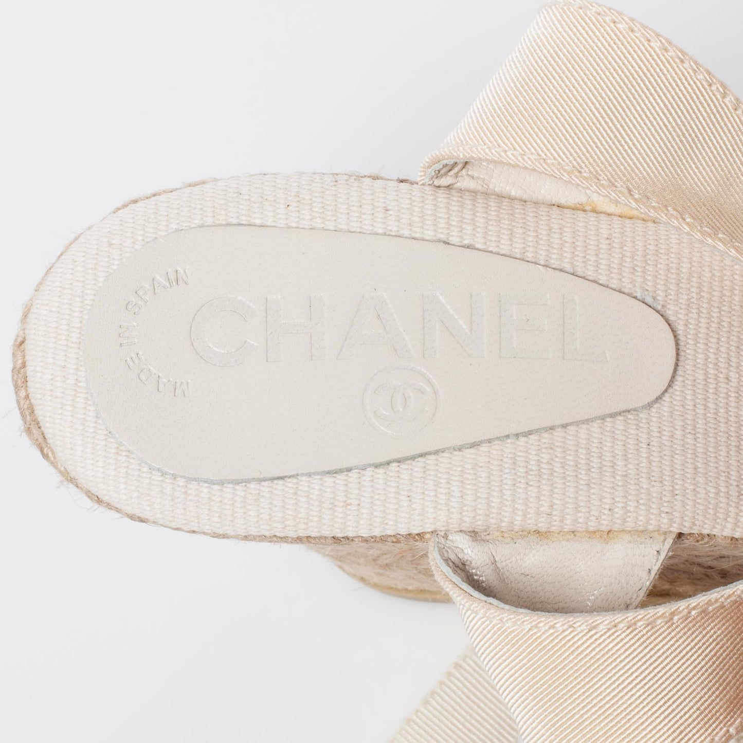 Canvas Espadrille Flower Wedges 37