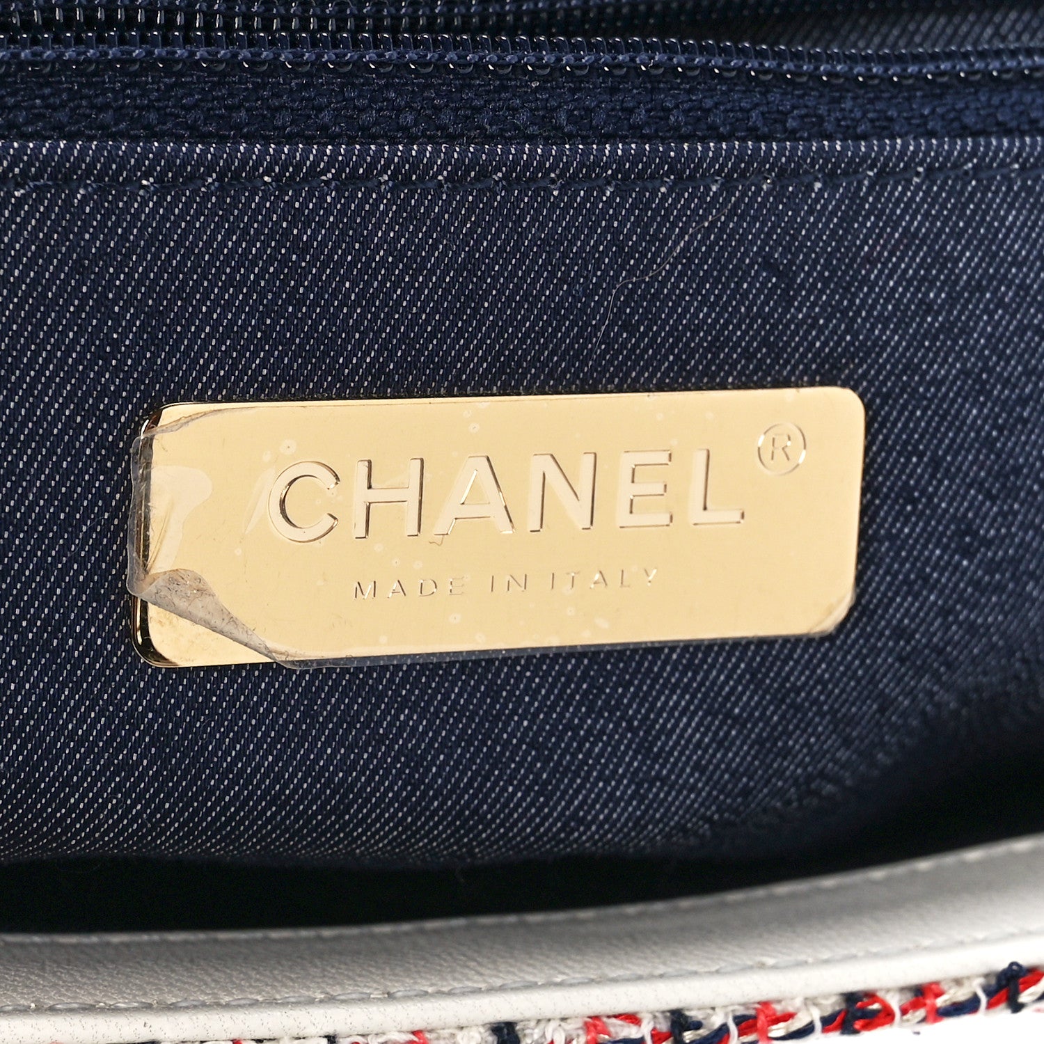 Chanel Tweed CC Mania Flap Bag Black Red White 6 of 11