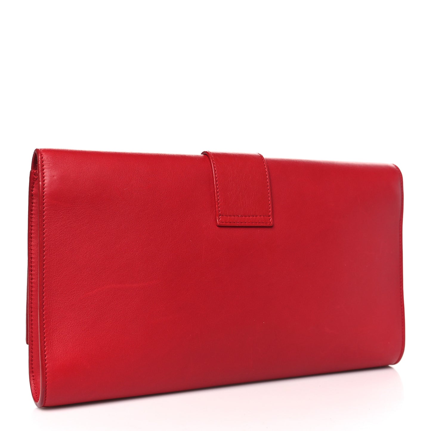 Calfskin Classic Y Ligne Clutch Rouge Orient