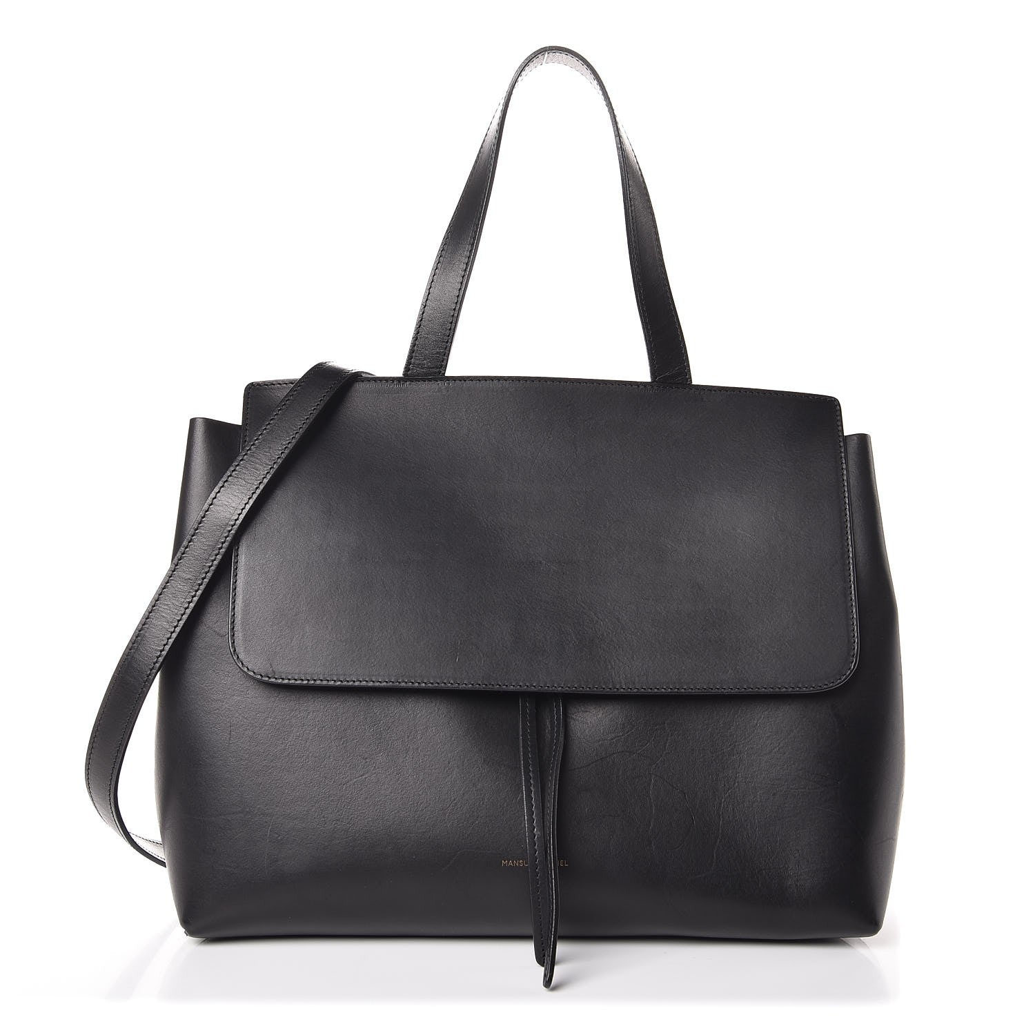 Mansur Gavriel Calfskin Lady Bag Black Royal 1 of 10