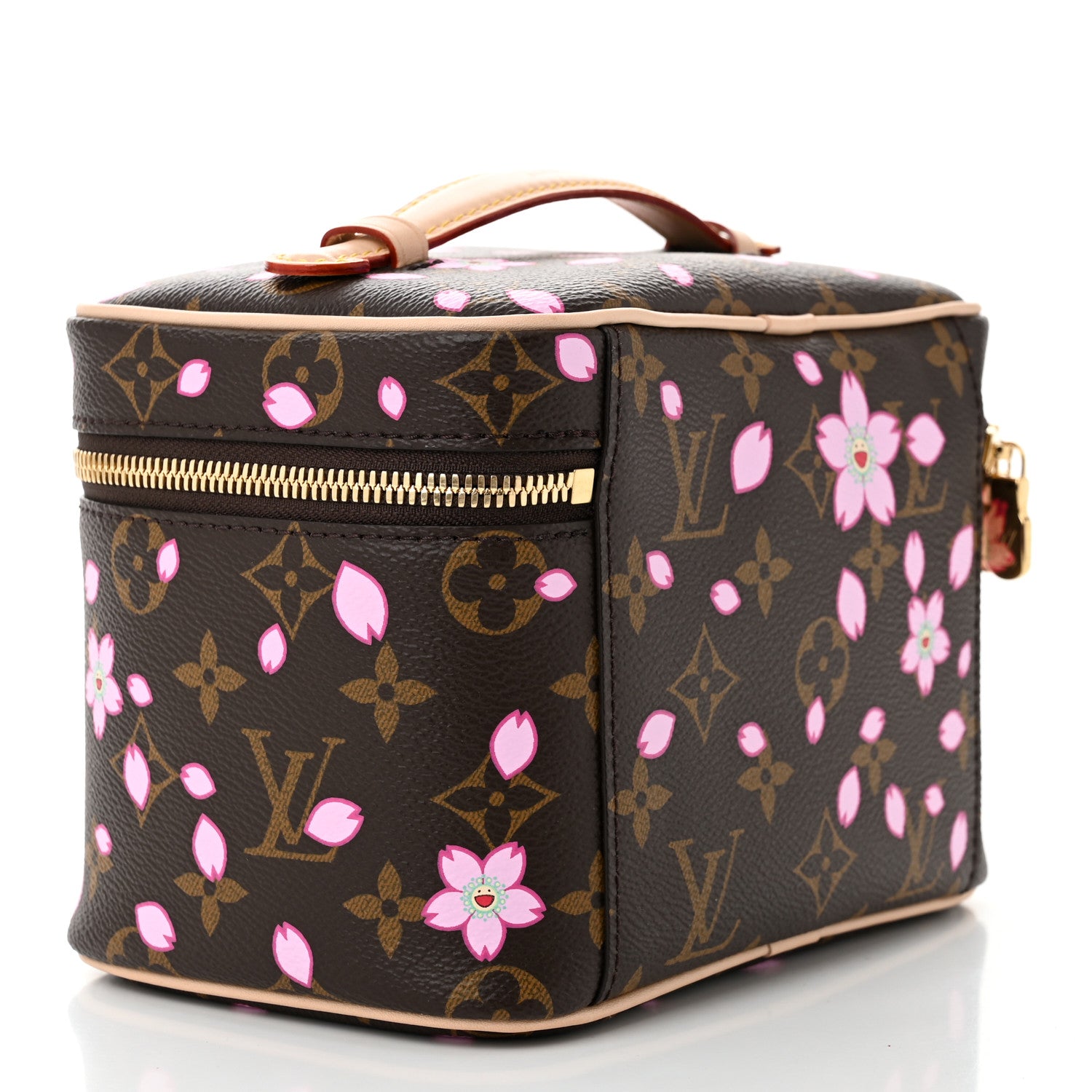 Louis Vuitton LV X TM Monogram Cherry Blossom Nice Mini Sakura Brown 3 of 9