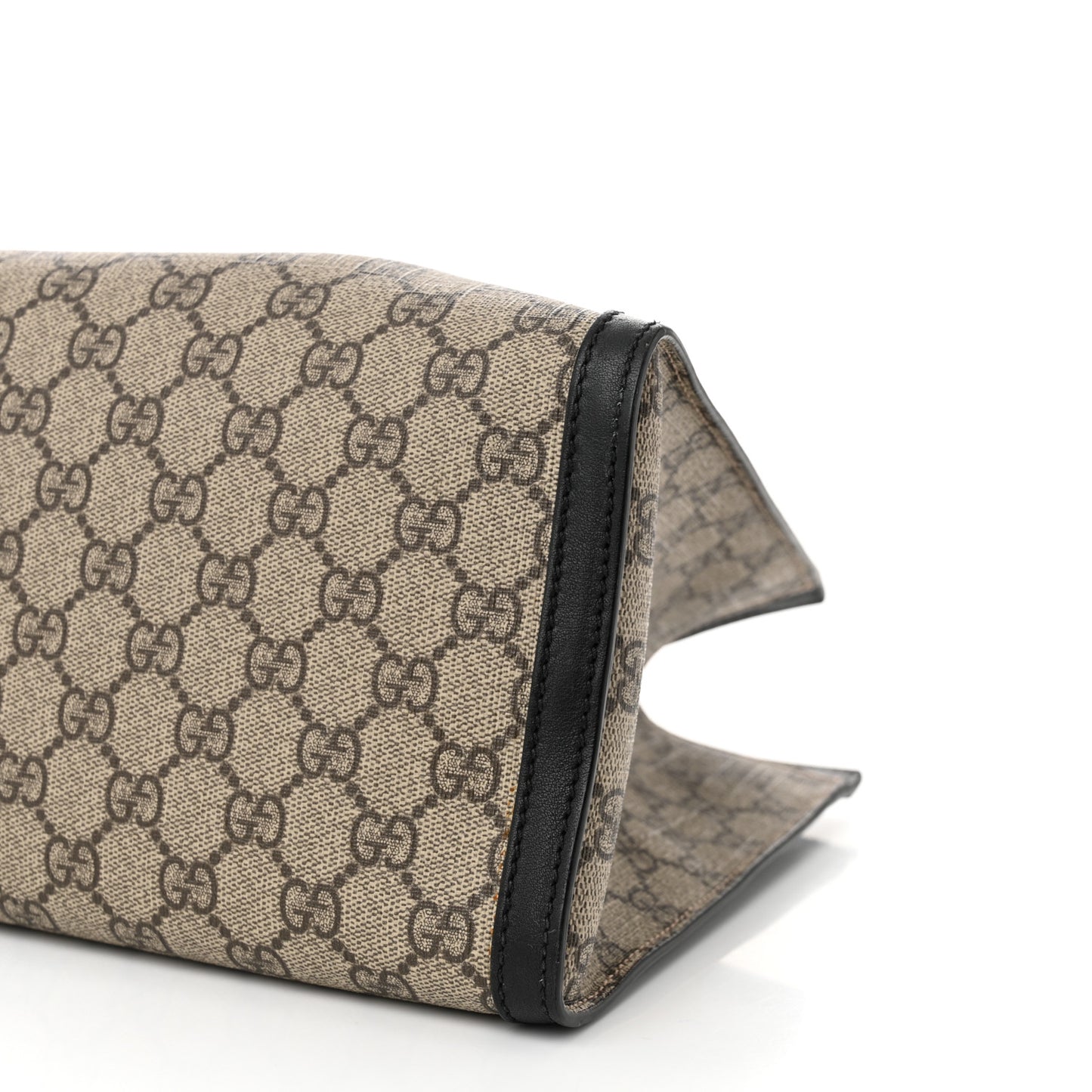 GG Supreme Monogram Medium Padlock Tote Black