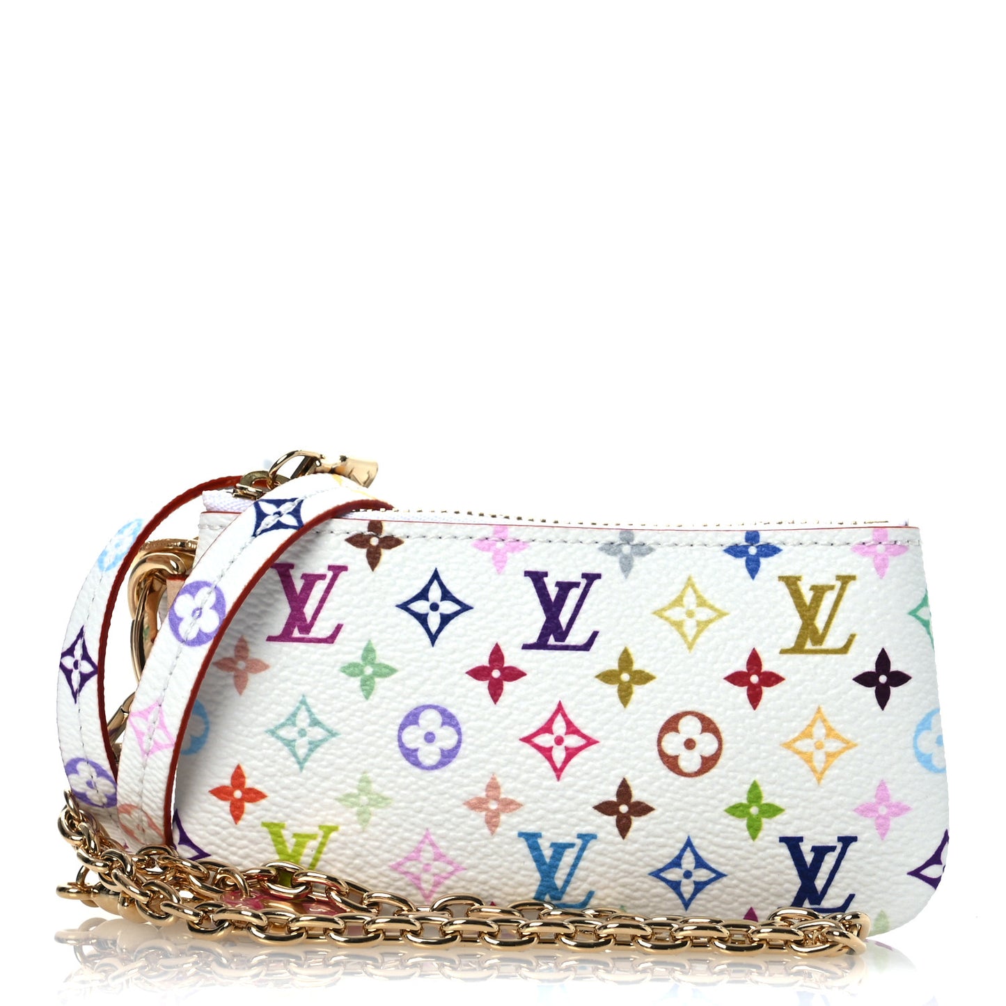 LV X TM Monogram Multicolor Phone Holder White