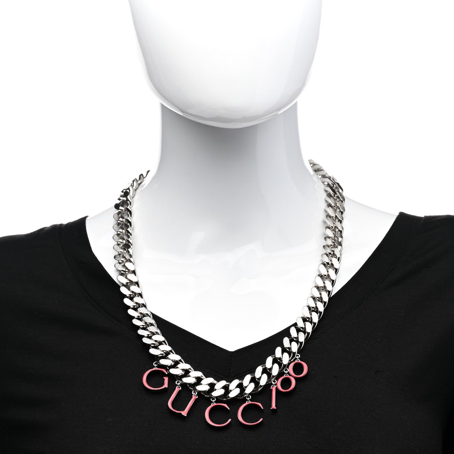 100 Script Choker Necklace Red