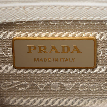Prada Saffiano Lux Small Galleria Double Zip Tote White 7 of 8