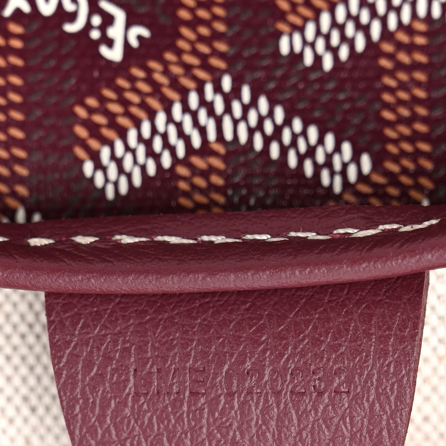 Goyardine Artois MM Burgundy