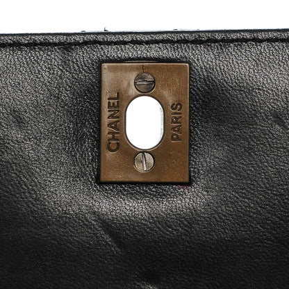 Chanel Patent Stitched Shoulder Flap Bag Black 6 of 12