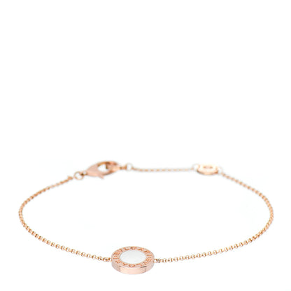 Bulgari 18K Rose Gold Mother of Pearl BVLGARI BVLGARI Chain Bracelet 1 of 4