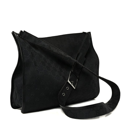 Gucci GG Monogram Messenger Crossbody Bag Black 3 of 9