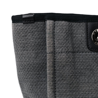 Chanel Canvas Mini Deauville Tote Dark Grey 13 of 15