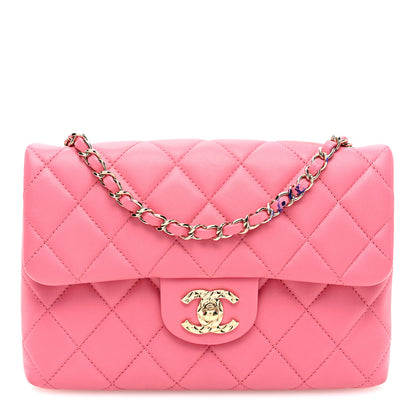 Chanel Lambskin Quilted CC Pocket Clutch With Chain Pink 1 of 19