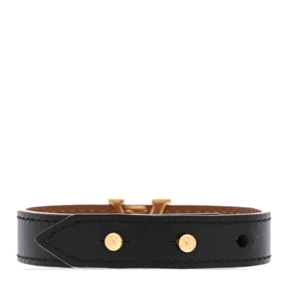 Louis Vuitton Calfskin Iconic Bracelet 17 Black 3 of 6