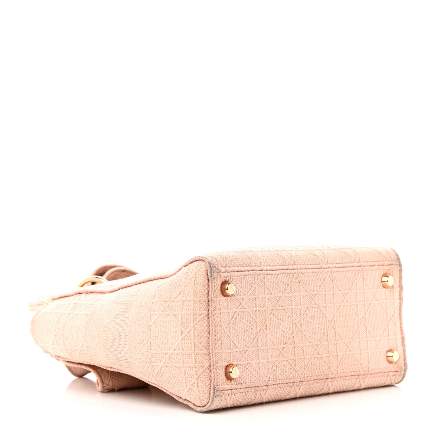 Canvas Embroidered Cannage Medium Lady D-Lite Pink