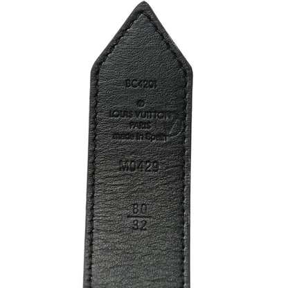 Louis Vuitton Monogram 30mm Everyday LV Chain Belt 80 32 Black 6 of 7