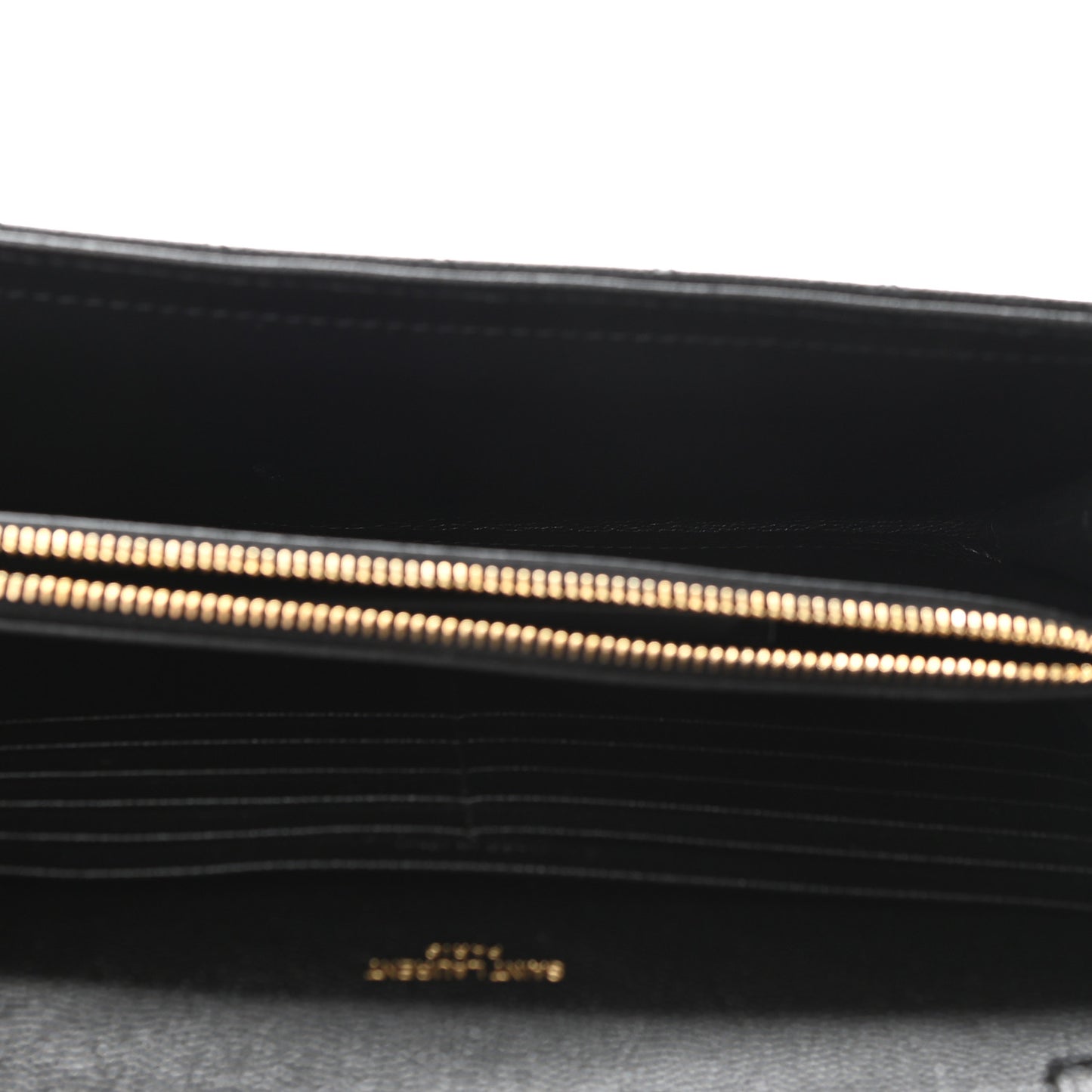 Grain De Poudre Mixed Matelasse Triquilt Monogram Chain Wallet Black