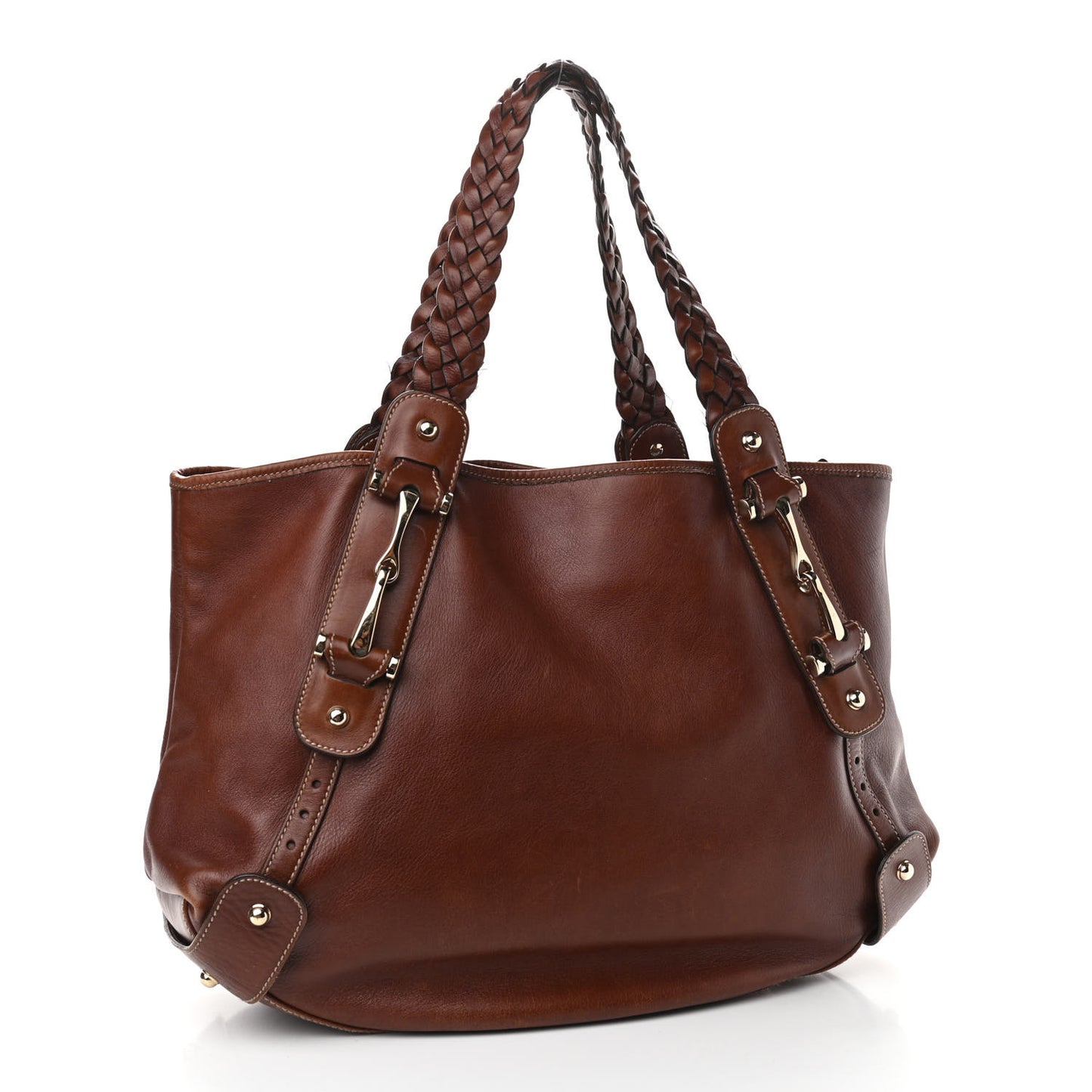 Calfskin Pelham Shoulder Bag Brown