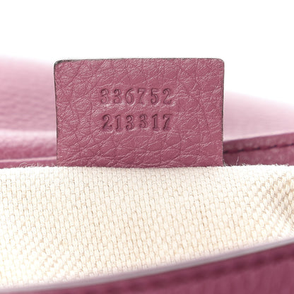 Gucci Pebbled Calfskin Medium Soho Flap Crossbody Peonia Flower 6 of 10
