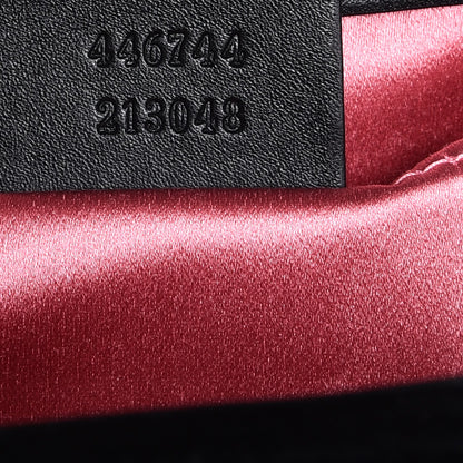 Gucci Velvet Matelasse Mini GG Marmont Shoulder Bag Black 7 of 7