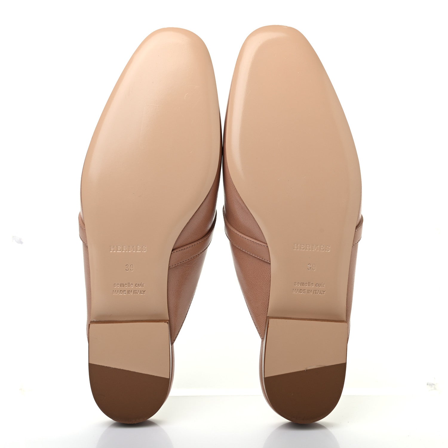 Hermes Goatskin Oz Mules 39 Bois De Santal 4 of 6