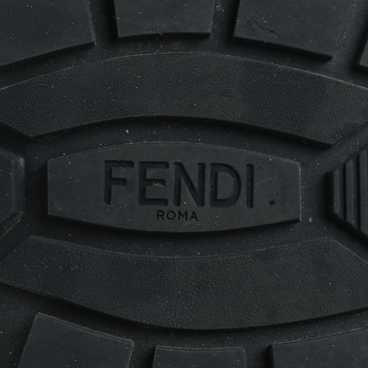 Fendi Vitello Fabric Jacquard FF 1974 Mens Fendi Force Ankle Combat Boots 12 Black Grigio 8 of 8