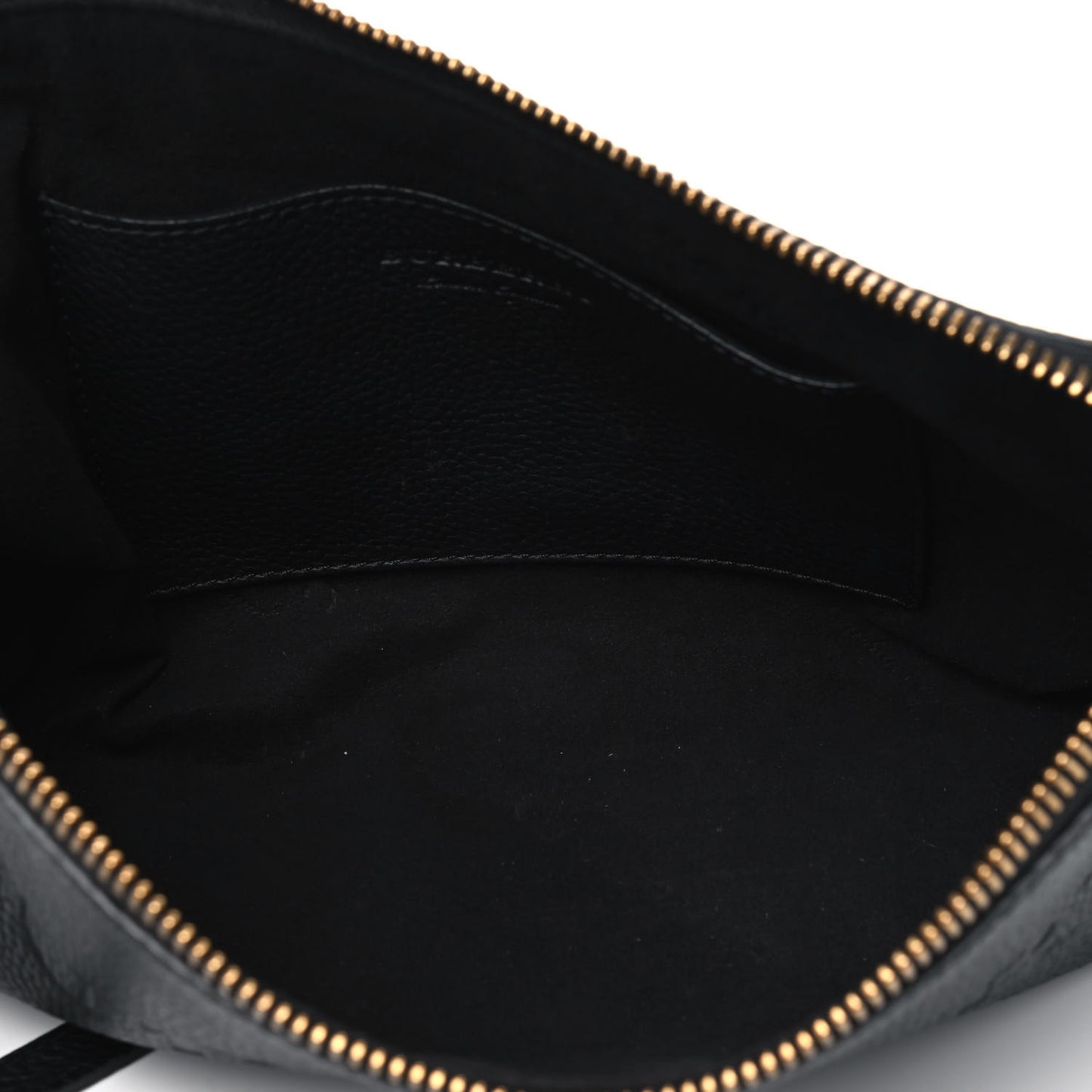 Grainy Calfskin Embossed Crossbody Bag Black