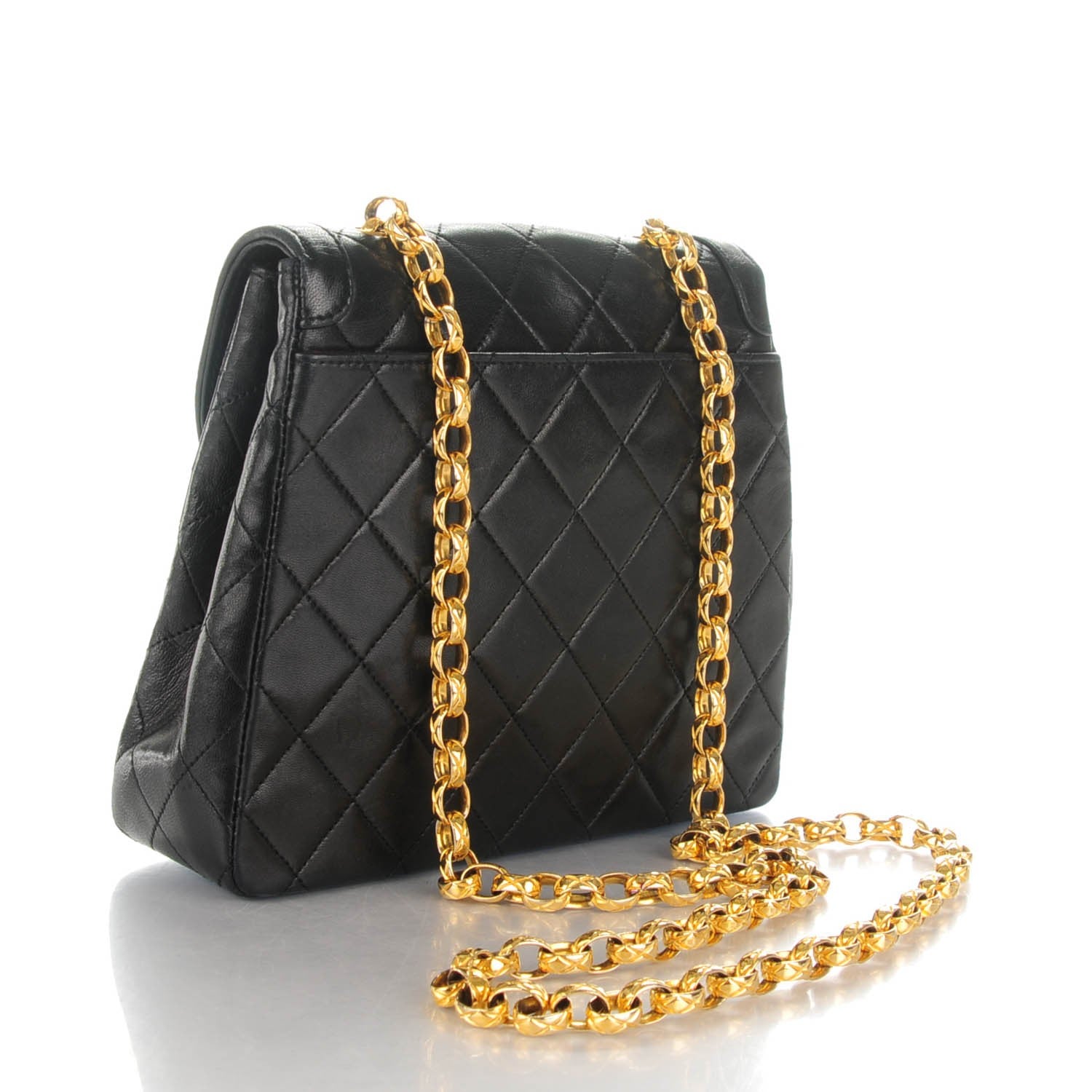 Chanel Lambskin Quilted Small Shoulder Bag Black 3 of 8