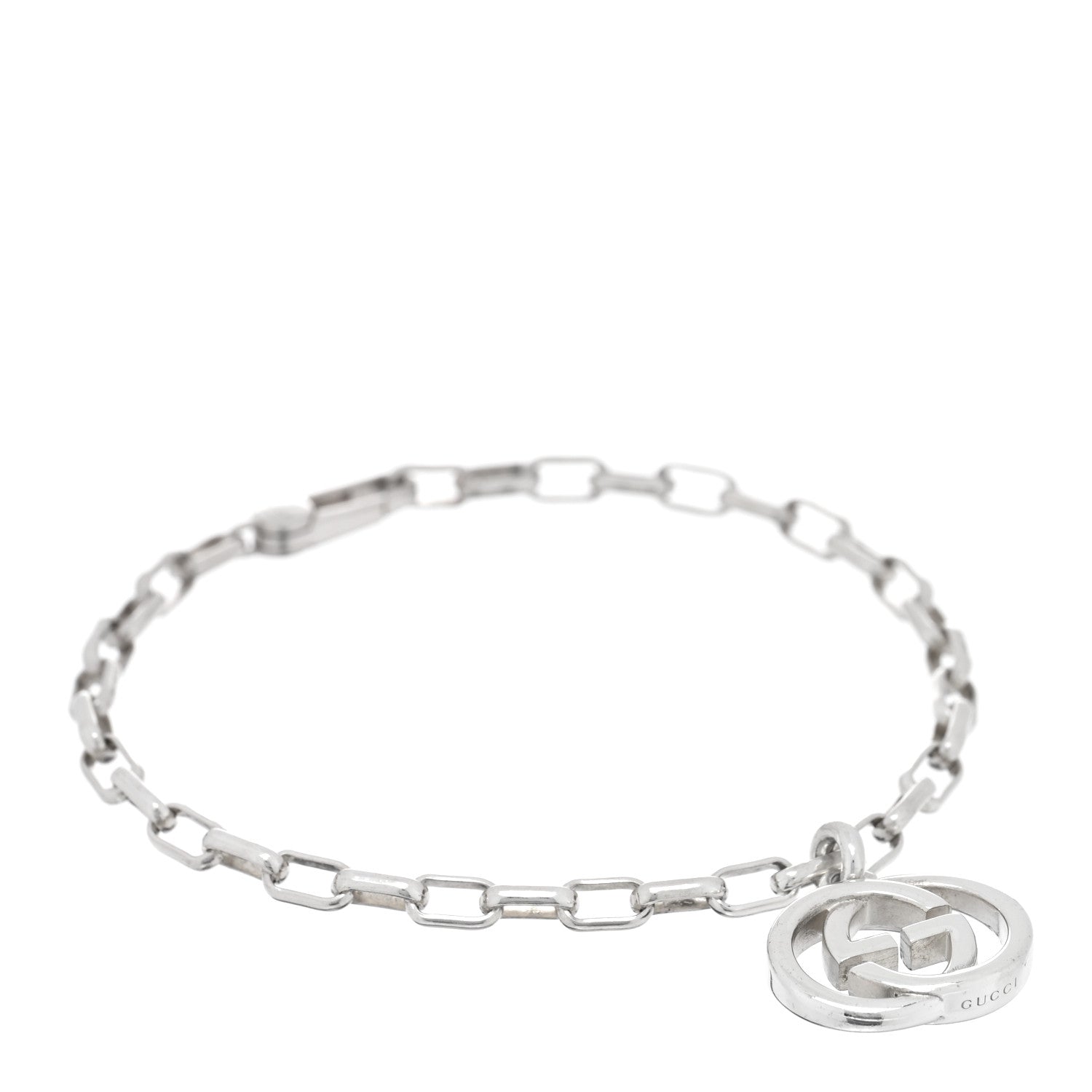 Gucci Sterling Silver Interlocking GG Bracelet 1 of 4
