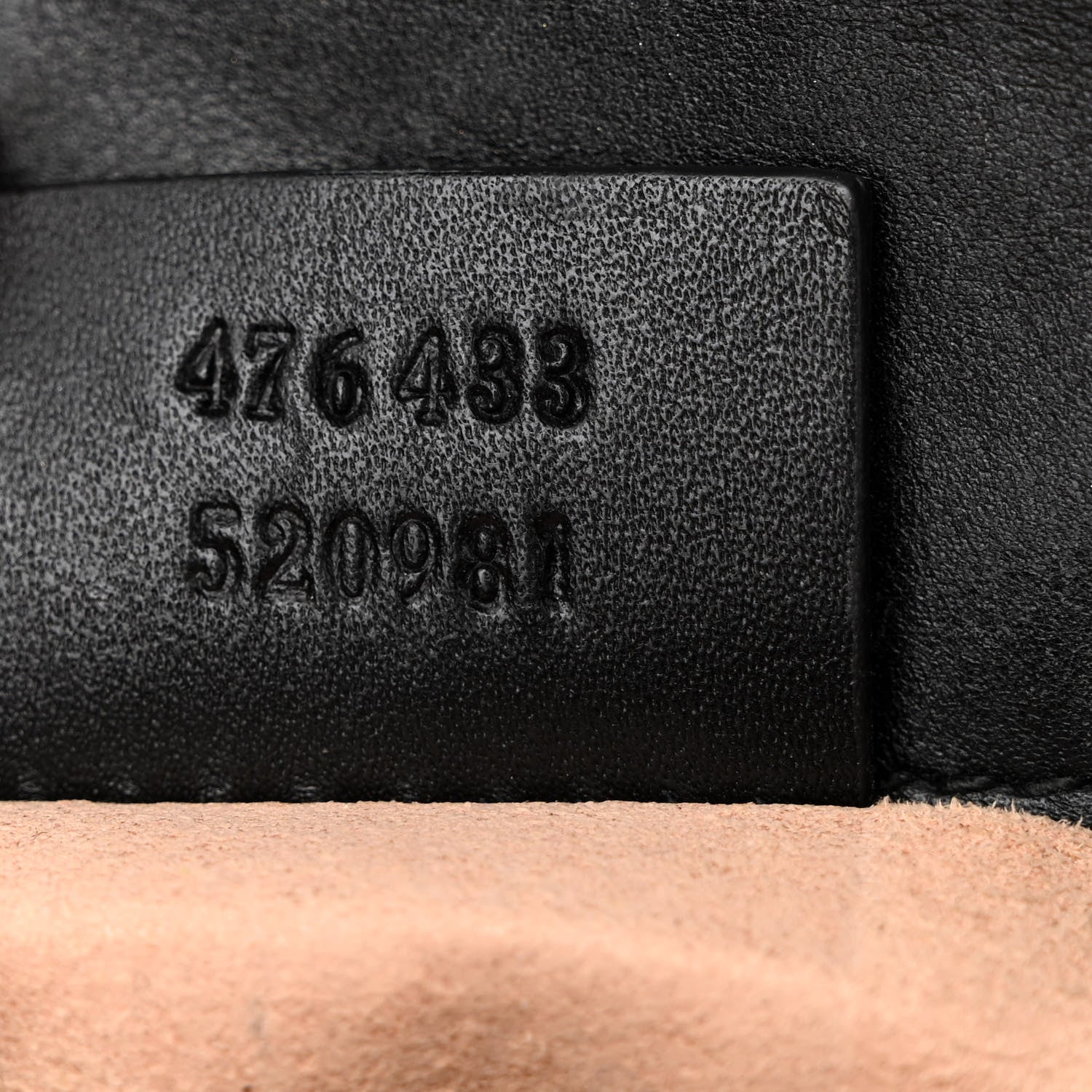 Gucci Calfskin Matelasse Super Mini GG Marmont Shoulder Bag Black 7 of 14