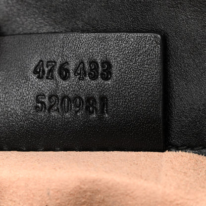 Gucci Calfskin Matelasse Super Mini GG Marmont Shoulder Bag Black 7 of 14