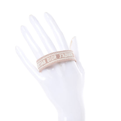 Christian Dior Woven Cotton J'Adior Friendship Bracelet Pink 1 of 3