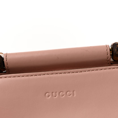 Gucci Nappa Bamboo Web Mini Nymphaea Top Handle Bag Perfect Pink Mystic White 13 of 15