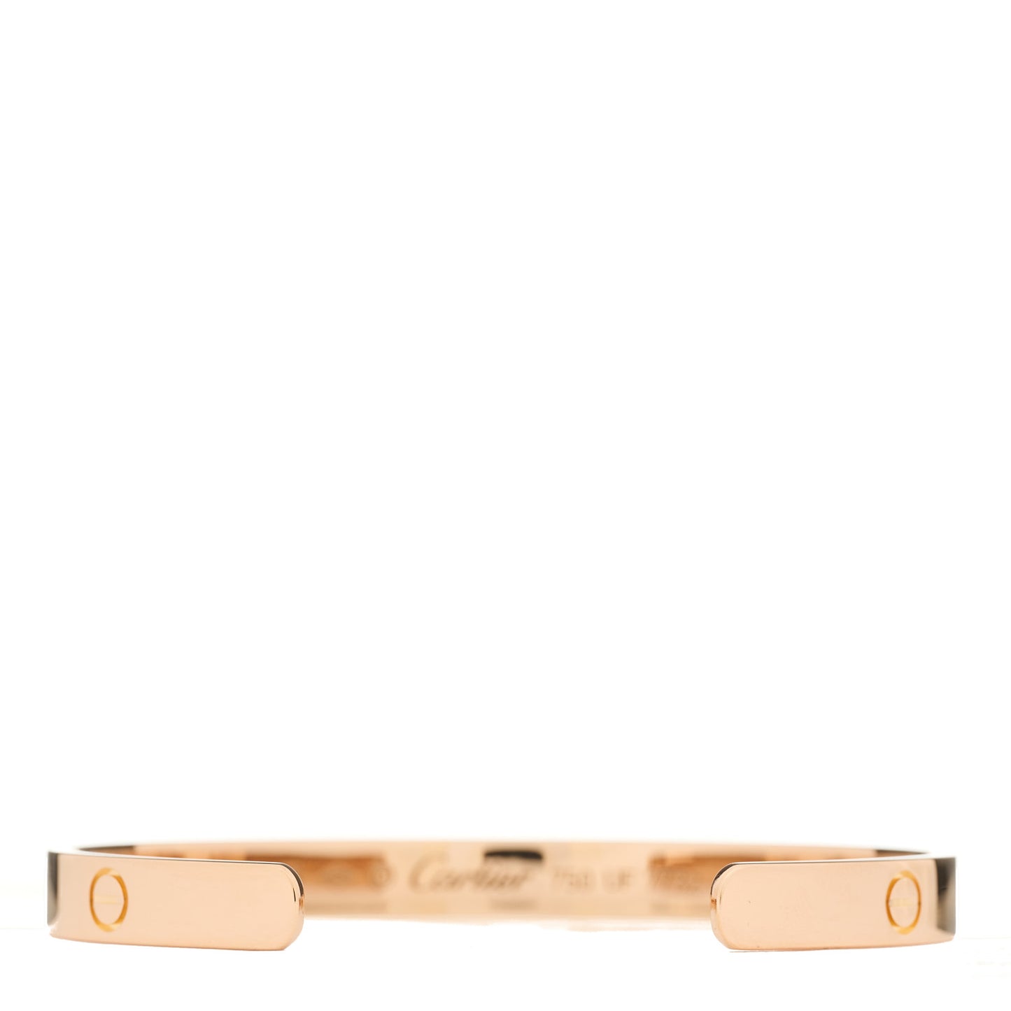 18K Pink Gold LOVE Cuff Bracelet 18