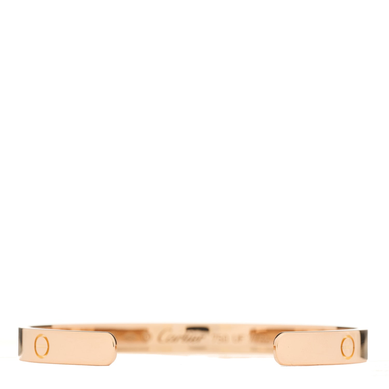 Cartier 18K Pink Gold LOVE Cuff Bracelet 18 2 of 3