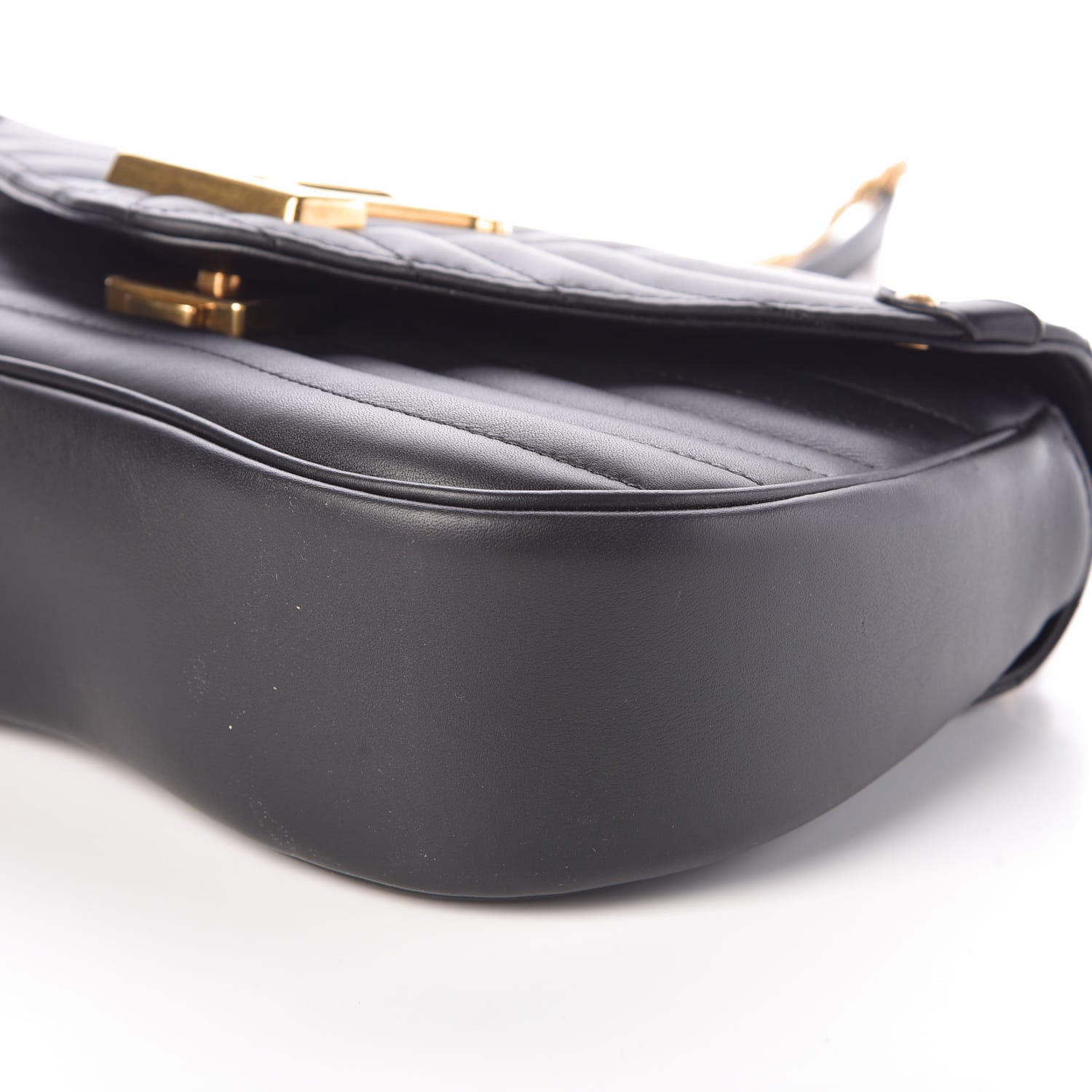 Louis Vuitton Calfskin New Wave Chain MM Black 6 of 9