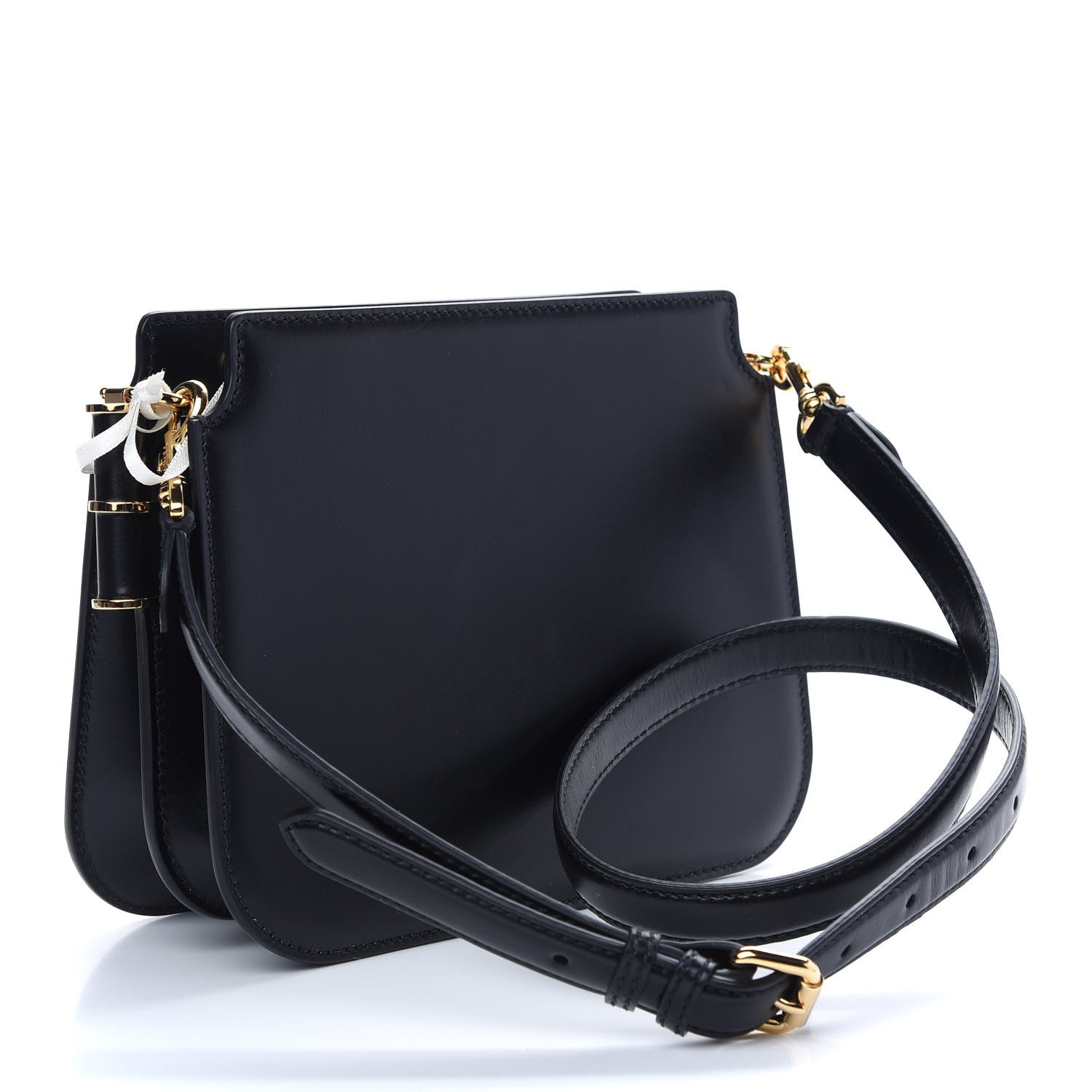 Fendi Vitello King Luxor Fendi Touch Shoulder Bag Black 3 of 10