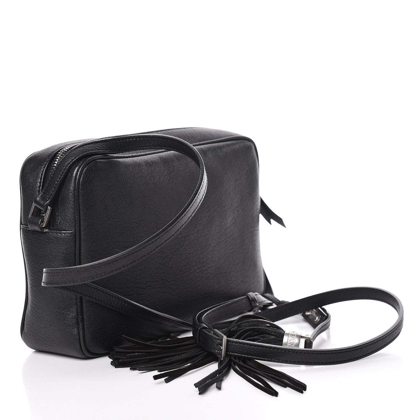 Lambskin Monogram Small Lou Camera Bag Black