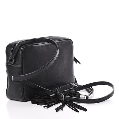 Saint Laurent Lambskin Monogram Small Lou Camera Bag Black 3 of 10