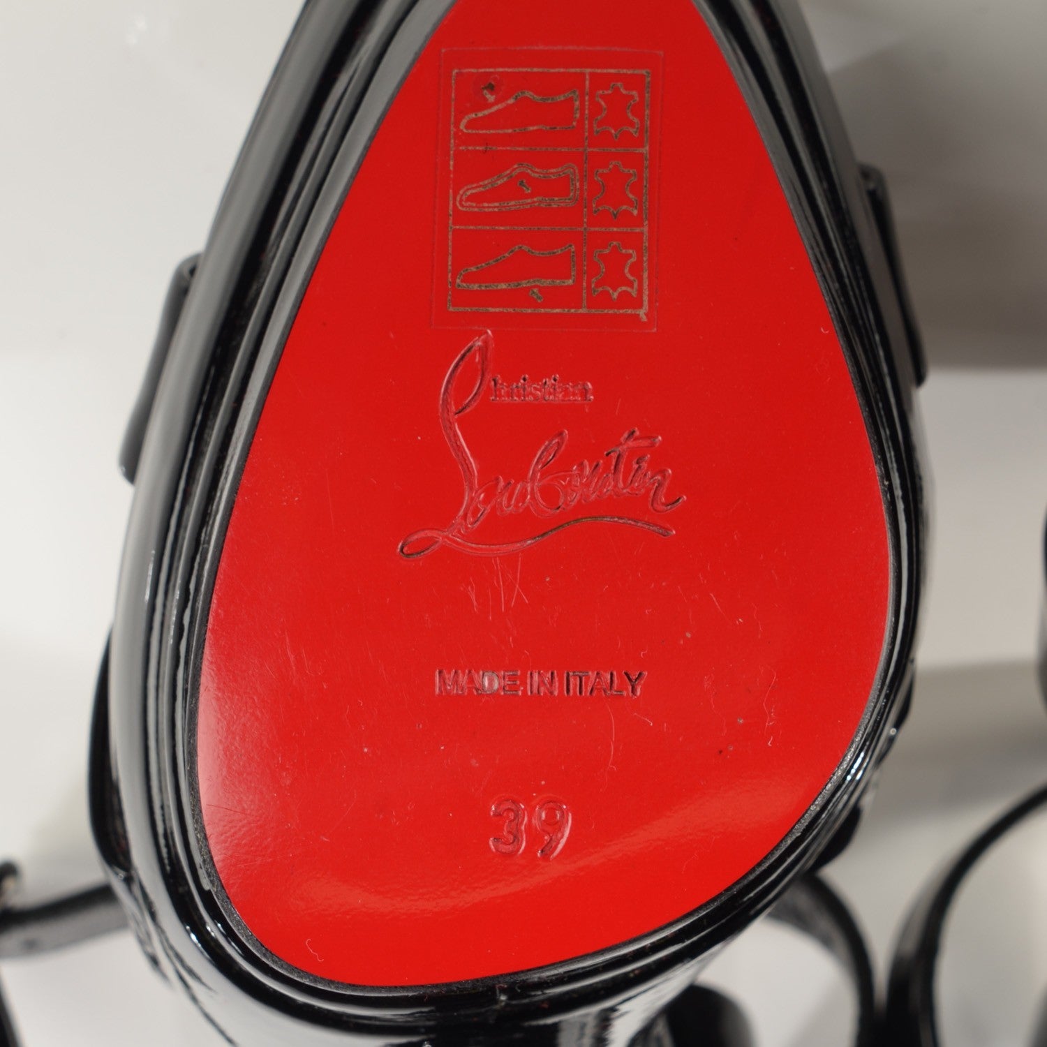 Christian Louboutin Patent Calfskin Amelissa 160 Sandals 39 Black 6 of 7