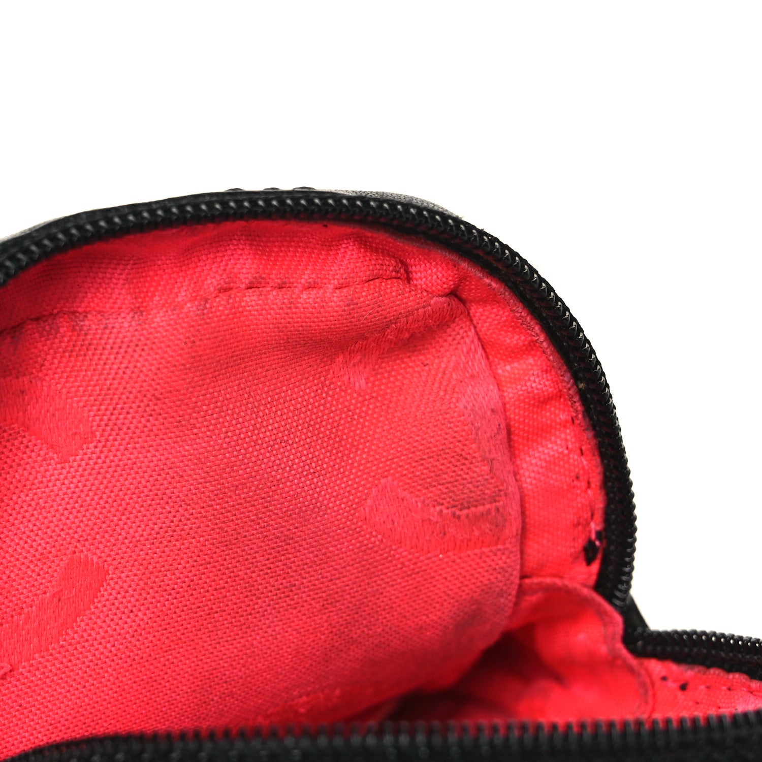 Chanel Calfskin Quilted Cambon Zip Around Cosmetic Pouch Black 9 of 11