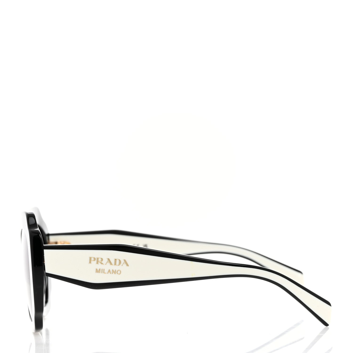 Prada Acetate Square Sunglasses SPR 16Y Black Dark Grey 3 of 8